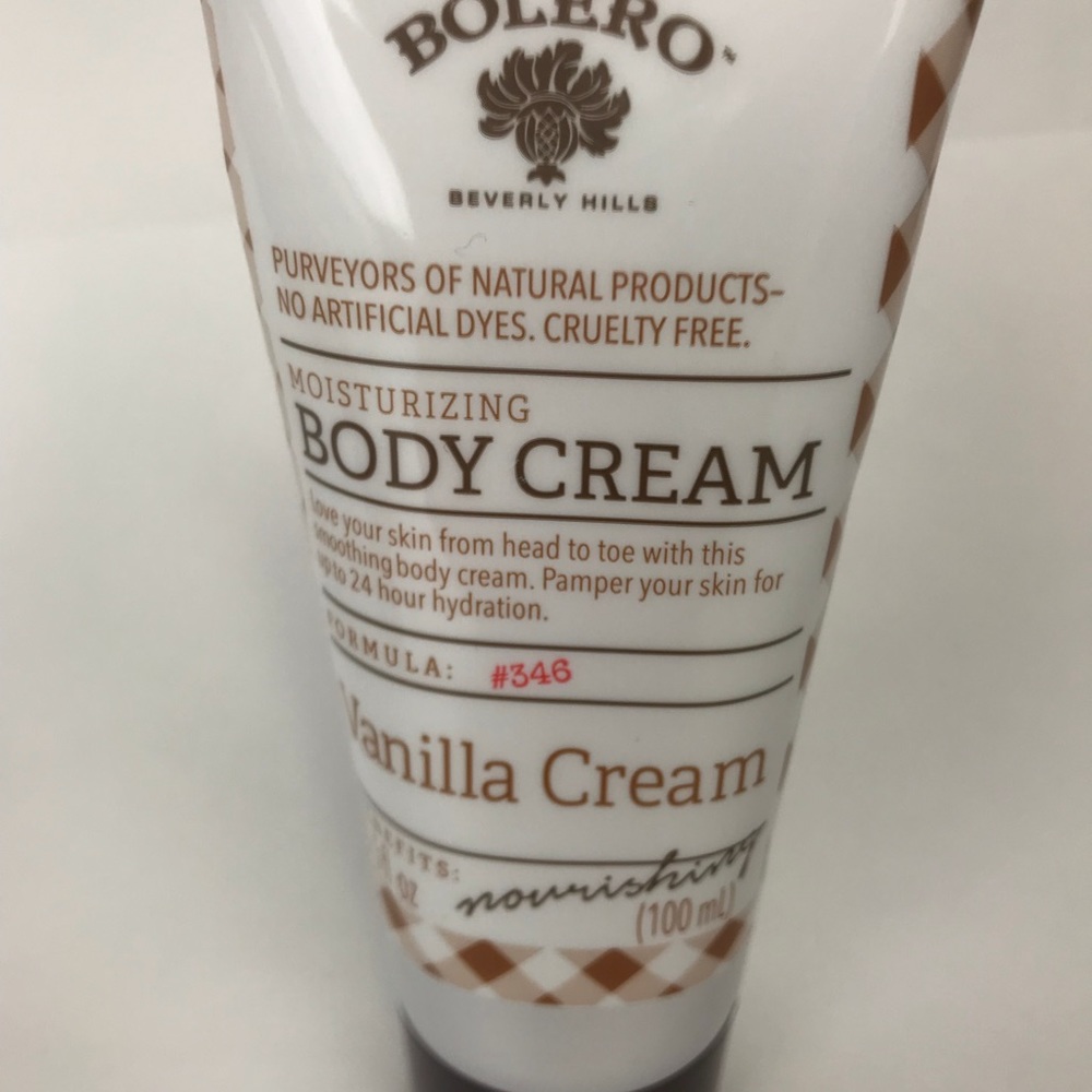 Bolero body cream vanilla cream